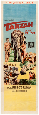 "TARZAN FINDS A SON!" CZECH MOVIE POSTER.