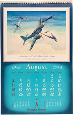 POST-WAR WORLD WAR II AIRCRAFT COMPANY CALENDAR PAIR.