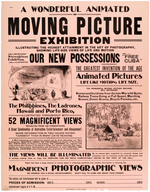 "A WONDERFUL ANIMATED MOVING PICTURE EXHIBITION" 1902 POSTER.