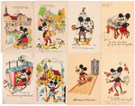 MICKEY MOUSE FRENCH/BELGIAN POSTCARD LOT.