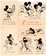 MICKEY MOUSE FRENCH/BELGIAN POSTCARD LOT.