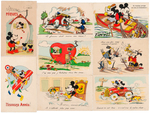 MICKEY MOUSE FRENCH/BELGIAN POSTCARD LOT.