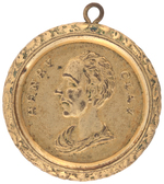 "HENRY CLAY" BRASS SHELL PENDANT DeWITT 1844-46.