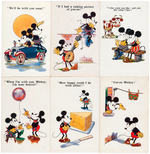 MICKEY MOUSE ENGLISH POSTCARD LOT.