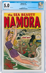 "NAMORA" #2 OCTOBER 1948 CGC 5.0 VG/FINE.