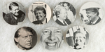 SEVEN UNUSUAL JIMMY CARTER PORTRAIT BUTTONS.