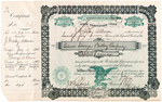 THOMAS EDISON SIGNED STOCK CERTIFICATE.