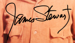 JAMES STEWART SIGNED "THE SPIRIT OF ST. LOUIS" PHOTO.