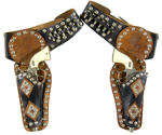 “WILD BILL HICKOK” DOUBLE HOLSTER CAP GUN SET.