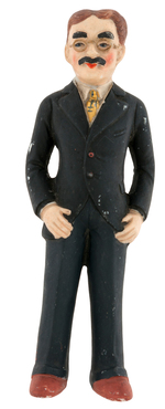 "GROUCHO MARX" BISQUE FIGURE.