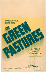 "THE GREEN PASTURES" WINDOW CARD.