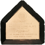 "SEAMLESS RUBBER CO." SALESMAN'S SAMPLE HOME PLATE.