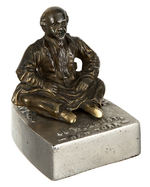 "W.H. LENT/TAILOR SUPPLIES" FIGURAL PAPERWEIGHT.