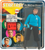 STAR TREK FIRST SERIES CARD DR. McCOY (BONES) MEGO.