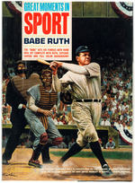 "AURORA GREAT MOMENTS IN SPORT - BABE RUTH" FACTORY-SEALED BOXED MODEL KIT.