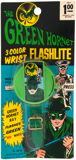 "THE GREEN HORNET 3 COLOR WRIST FLASHLITE."