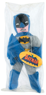 stuffed batman doll