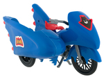 MEGO BOXED BATCYCLE AND CARDED ROBIN FIGURE.