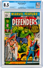 "MARVEL FEATURE" #1 DECEMBER 1971 CGC 8.5 VF+ (FIRST DEFENDERS).