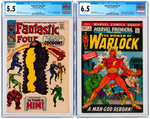 "FANTASTIC FOUR" #67 & "MARVEL PREMIERE" #1 CGC PAIR (FIRST HIM AS ADAM WARLOCK).