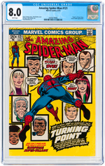 "AMAZING SPIDER-MAN" #121 JUNE 1973 CGC 8.0 VF (DEATH OF GWEN STACY).