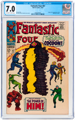 "FANTASTIC FOUR" #67 OCTOBER 1967 CGC 7.0 FINE/VF (FIRST HIM - ADAM WARLOCK).