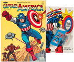 CAPTAIN AMERICA PUZZLE/COLORING BOOK/FLASHLIGHT.