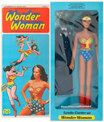 MEGO 12.5" LYNDA CARTER AS WONDER WOMAN IN BOX.