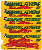 "MARVEL FLYERS" TOPPS SUPERHERO GLIDERS WITH DISPLAY BOX.