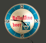 "BALLANTINE BEER" CLOCK BY ADVERTISING PRODUCTS CINCINNATI.