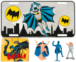 BATMAN IDEAL FIGURE SET/WALLET/LICENSE PLATE.