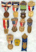 REPUBLICAN CONVENTION BADGES 1896-1948 COLLECTION OF 11.