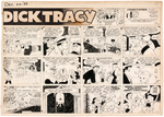 "DICK TRACY" CHRISTMAS 1953 SUNDAY PAGE ORIGINAL ART.