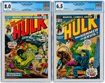 "THE INCREDIBLE HULK" #180 & #182 CGC PAIR.