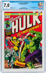 "THE INCREDIBLE HULK" #181 NOVEMBER 1974 CGC 7.0 FINE/VF (FIRST WOLVERINE).