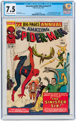 "AMAZING SPIDER-MAN ANNUAL" #1 1964 CGC 7.5 VF- (FIRST SINISTER SIX).