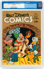 "WALT DISNEY COMICS AND STORIES" #45 JUNE 1944 CGC 8.5 VF+.