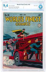 "WORLD'S FINEST COMICS" #30 SEPTEMBER-OCTOBER 1947 CBCS 9.4 NM OHIO COPY.