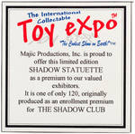 "THE SHADOW" PROMOTIONAL STATUETTE.