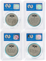 1966 BATMAN COINS COMPLETE SET OF 20 PSA GRADED.