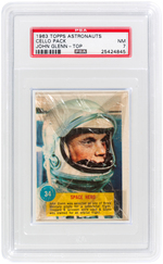 ASTRONAUTS TOPPS 1963 CELLO PACK PSA NM 7 (1 OF 1).