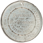 "H. SEYMOUR F. P. BLAIR" HIGH RELIEF JUGATE TOKEN DeWITT 1868-1.