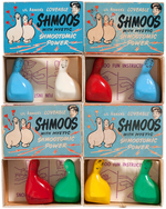 "SHMOO SHMOOTOMIC POWER" BOXED MAGNETIC FIGURE SETS & PROMOTIONAL SALES SHEET.