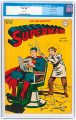 "SUPERMAN" #38 JANUARY-FEBRUARY 1946 CGC 8.5 VF+ CROWLEY COPY.