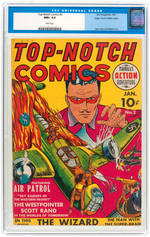 "TOP-NOTCH COMICS" #2 JANUARY 1940 CGC 9.6 NM+ MILE HIGH PEDIGREE.