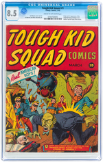 "TOUGH KID SQUAD" #1 MARCH 1942 CGC 8.5 VF+ PINNACLE HILL COLLECTION.