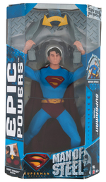 EPIC POWERS MAN OF STEEL SUPERMAN FIGURE AND TEST SHOT.