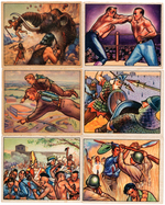 "WILD MAN PICTURE CARDS" BOWMAN GUM CARD SET.