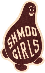 "SHMOO GIRL" PATCH, SLACKS & CLOTHING RETAILER'S FOLDER.