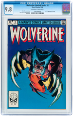 "WOLVERINE LIMITED SERIES" #2 OCTOBER 1982 CGC 9.8 NM/MINT.